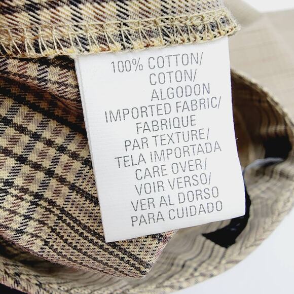 Anne Klein New York Classic High Waist Glen Plaid Tapered Ankle Length Pants 14 - Picture 5 of 7